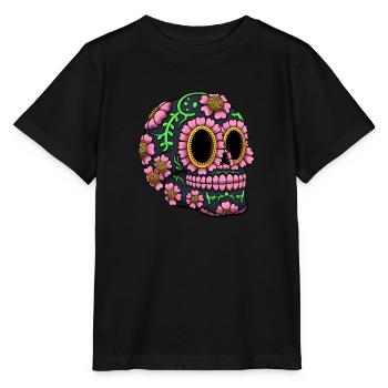 Calavera : Hôtels - T-shirt bio MINI CREATOR Stanley/Stella Enfant - noir - Devant - Mikhail (115cm)