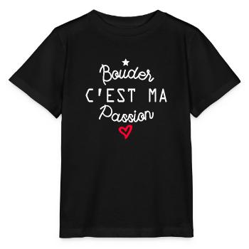 bouder c est ma passion - T-shirt bio MINI CREATOR Stanley/Stella Enfant - noir - Devant - Mikhail (115cm)
