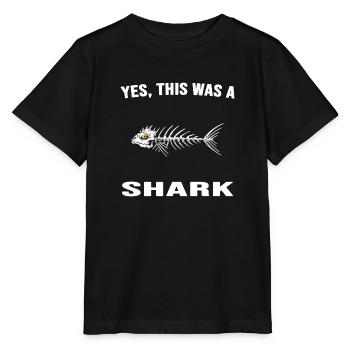 Shark Shark Bone Anglerlatin High Seas - Stanley/Stella MINI CREATOR Kids’ T-Shirt - black - Front - Mikhail (115cm)