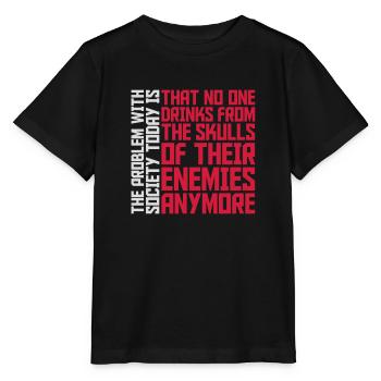 boissons de crânes ennemis - T-shirt bio MINI CREATOR Stanley/Stella Enfant - noir - Devant - Mikhail (115cm)