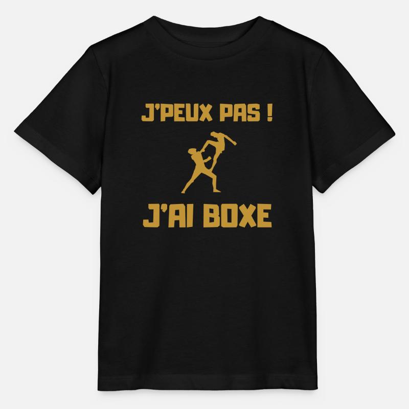 J PEUX PAS J AI BOXE THAÎ - T-shirt bio MINI CREATOR Stanley/Stella Enfant - noir