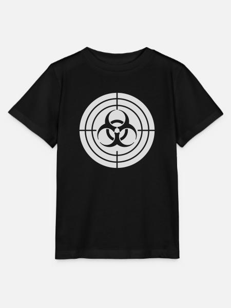 Zombie Hunter Biohazard -kohdetähtäin - Stanley/Stella MINI CREATOR lasten t-paita - musta