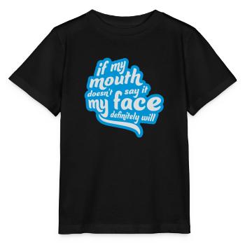 Mon visage le fera certainement - T-shirt bio MINI CREATOR Stanley/Stella Enfant - noir - Devant - Mikhail (115cm)