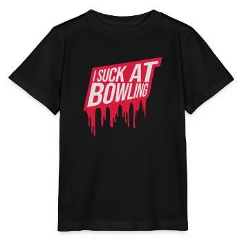 I suck at bowling - Stanley/Stella Kinder T-Shirt MINI CREATOR  - Schwarz - Vorne - Mikhail (115cm)