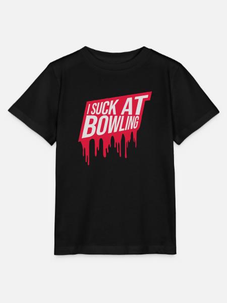 I suck at bowling - Stanley/Stella Kinder T-Shirt MINI CREATOR - Schwarz