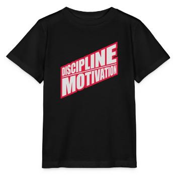 Citation de discipline sur la motivation - T-shirt bio MINI CREATOR Stanley/Stella Enfant - noir - Devant - Mikhail (115cm)
