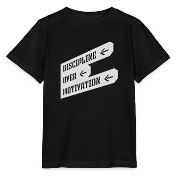 Citation de discipline sur la motivation - T-shirt bio MINI CREATOR Stanley/Stella Enfant - noir - Devant - Mikhail (115cm)