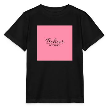 Believe in Yourself - Stanley/Stella MINI CREATOR Kids’ T-Shirt - black - Front - Mikhail (115cm)