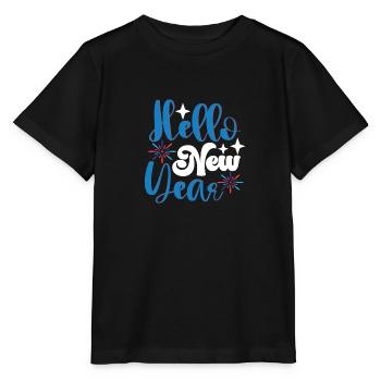 Bonjour Nouvel An - T-shirt bio MINI CREATOR Stanley/Stella Enfant - noir - Devant - Mikhail (115cm)