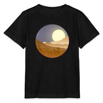 Lune dans le paysage nocturne - T-shirt bio MINI CREATOR Stanley/Stella Enfant - noir - Devant - Mikhail (115cm)