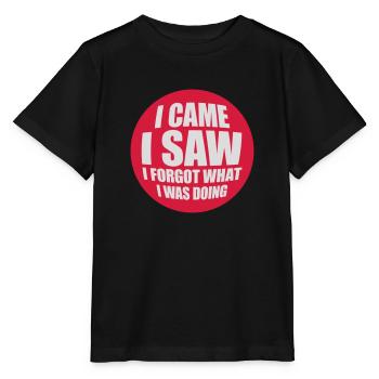 I came saw forget - Stanley/Stella Kinder T-Shirt MINI CREATOR  - Schwarz - Vorne - Mikhail (115cm)