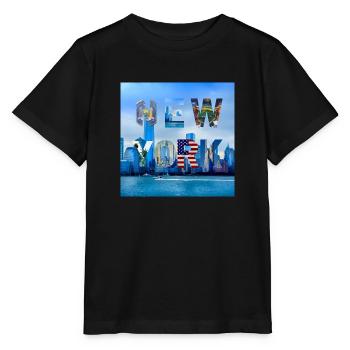 New York, Vereinigte Staaten von Amerika - Stanley/Stella Kinder T-Shirt MINI CREATOR  - Schwarz - Vorne - Mikhail (115cm)