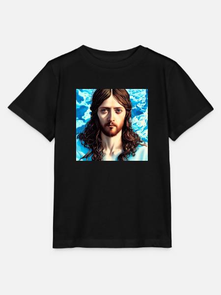 Porträt Jesu Christi - Stanley/Stella Kinder T-Shirt MINI CREATOR - Schwarz