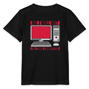 Ne pas réparer votre ordinateur - T-shirt bio MINI CREATOR Stanley/Stella Enfant - noir - Devant - Mikhail (115cm)