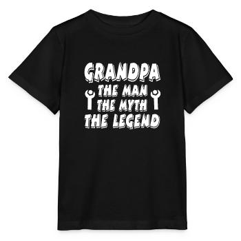 Grandfather - Stanley/Stella MINI CREATOR Kids’ T-Shirt - black - Front - Mikhail (115cm)