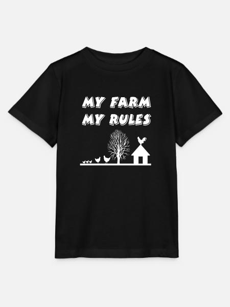 Farm - Stanley/Stella MINI CREATOR Kids’ T-Shirt - black