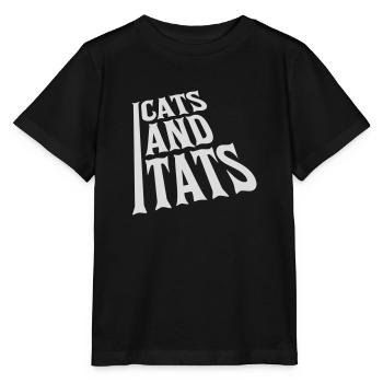 cats and tats Zitat - Stanley/Stella Kinder T-Shirt MINI CREATOR  - Schwarz - Vorne - Mikhail (115cm)
