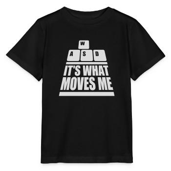 c’est ce qui m’émeut - T-shirt bio MINI CREATOR Stanley/Stella Enfant - noir - Devant - Mikhail (115cm)