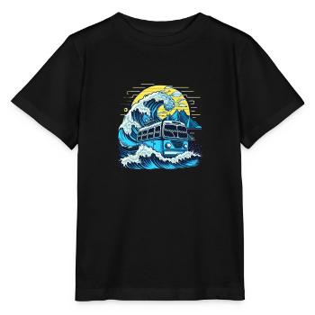 Fusion du bus et du puits - T-shirt bio MINI CREATOR Stanley/Stella Enfant - noir - Devant - Mikhail (115cm)