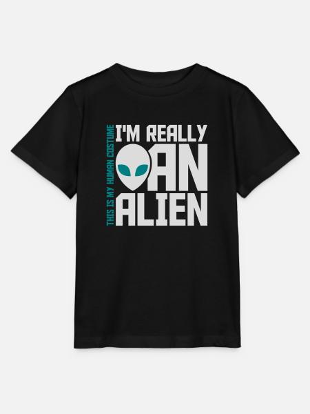 human costume alien Zitat - Stanley/Stella Kinder T-Shirt MINI CREATOR - Schwarz