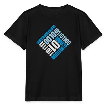 Binary Code Program Language - Stanley/Stella MINI CREATOR Kids’ T-Shirt - black - Front - Mikhail (115cm)