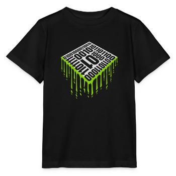 Binary Code Program Language - Stanley/Stella MINI CREATOR Kids’ T-Shirt - black - Front - Mikhail (115cm)