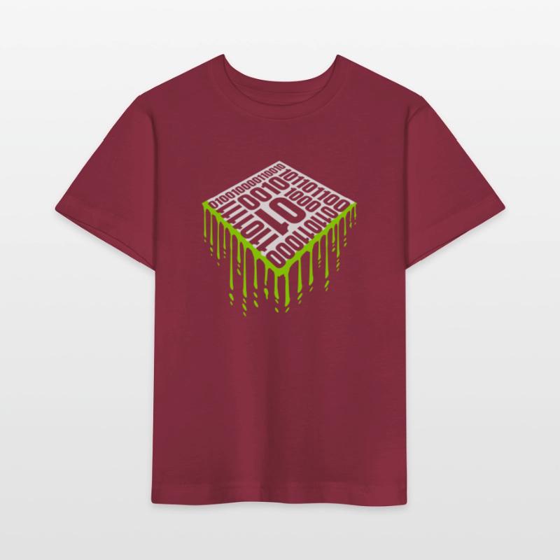 Langage de programme de code binaire T-shirt bio MINI CREATOR Stanley/Stella Enfant