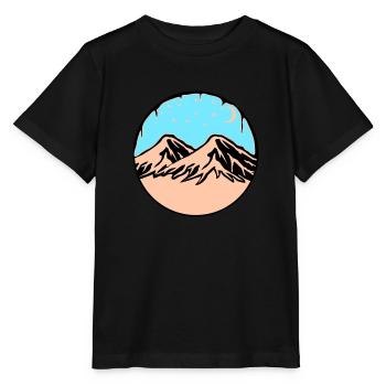 Montagnes de ciel étoilé - T-shirt bio MINI CREATOR Stanley/Stella Enfant - noir - Devant - Mikhail (115cm)