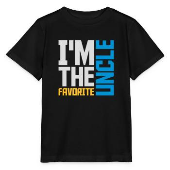 im the favorite uncle - Stanley/Stella Kinder T-Shirt MINI CREATOR  - Schwarz - Vorne - Mikhail (115cm)