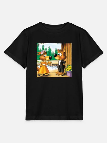 Hochzeit der Füchse - Stanley/Stella Kinder T-Shirt MINI CREATOR  - Schwarz