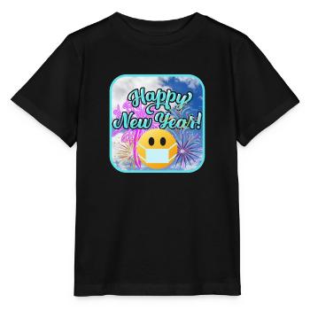 Bonne année, thème coloré. - T-shirt bio MINI CREATOR Stanley/Stella Enfant - noir - Devant - Mikhail (115cm)