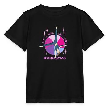 Anime Gymnastics Ferris wheel girl stars - Stanley/Stella MINI CREATOR Kids’ T-Shirt - black - Front - Mikhail (115cm)