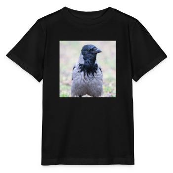 Carrion Crow (Aaskrähe, Corvus corone) - Stanley/Stella MINI CREATOR Kids’ T-Shirt - black - Front - Mikhail (115cm)