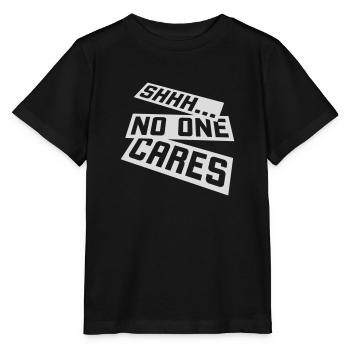 chut personne ne s’en soucie - T-shirt bio MINI CREATOR Stanley/Stella Enfant - noir - Devant - Mikhail (115cm)