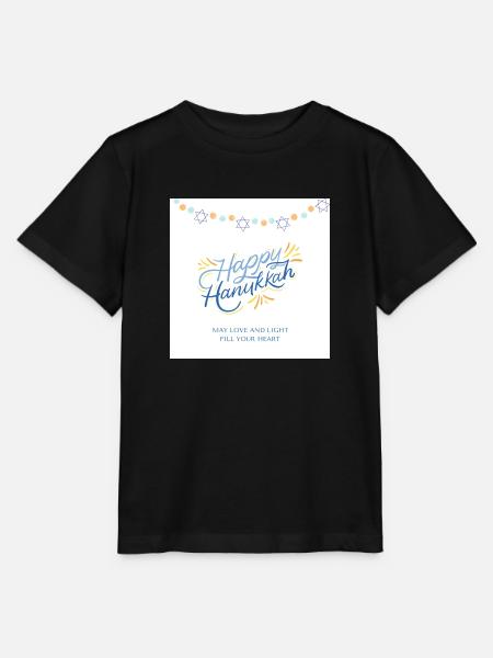 Happy Hanukkah - Stanley/Stella Kinder T-Shirt MINI CREATOR - Schwarz