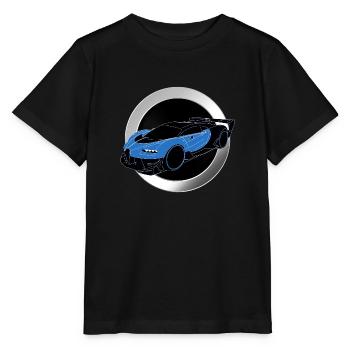 Buga voiture de sport cercle en métal - T-shirt bio MINI CREATOR Stanley/Stella Enfant - noir - Devant - Mikhail (115cm)
