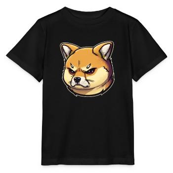 Shiba Grognon - T-shirt bio MINI CREATOR Stanley/Stella Enfant - noir - Devant - Mikhail (115cm)