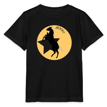 Rodeo - Stanley/Stella Kinder T-Shirt MINI CREATOR  - Schwarz - Vorne - Mikhail (115cm)