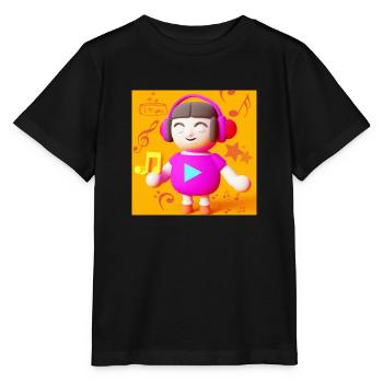 MUSIQUE DRÔLE 5 - T-shirt bio MINI CREATOR Stanley/Stella Enfant - noir - Devant - Mikhail (115cm)