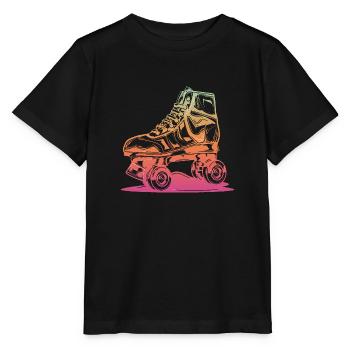 rollerblades patins rollers rollerskates retro - T-shirt bio MINI CREATOR Stanley/Stella Enfant - noir - Devant - Mikhail (115cm)