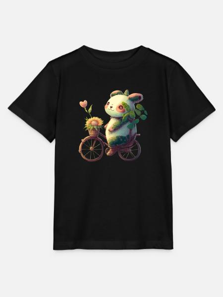 Clown Panda - Stanley/Stella Kinder T-Shirt MINI CREATOR  - Schwarz