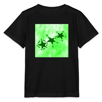3 STARS SMILING GREEN - Stanley/Stella MINI CREATOR Kids’ T-Shirt - black - Front - Mikhail (115cm)