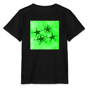 4 ÉTOILES VERT SOURIANT - T-shirt bio MINI CREATOR Stanley/Stella Enfant - noir - Devant - Mikhail (115cm)