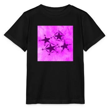 4 STARS SMILING LILAC - Stanley/Stella MINI CREATOR Kids’ T-Shirt - black - Front - Mikhail (115cm)