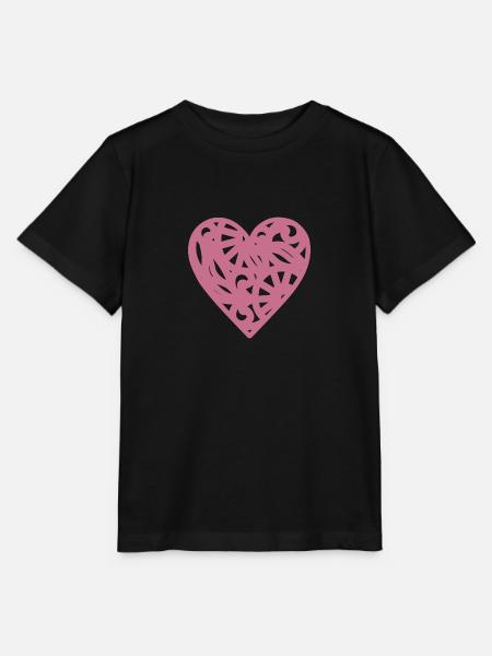 Herz - Stanley/Stella Kinder T-Shirt MINI CREATOR - Schwarz