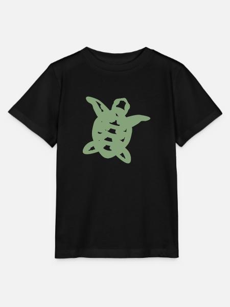 Schildkröte - Stanley/Stella Kinder T-Shirt MINI CREATOR - Schwarz