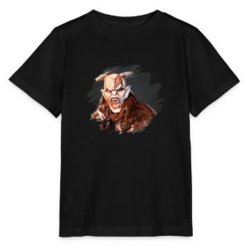 Krampus Percht Devil 2324 - T-shirt bio MINI CREATOR Stanley/Stella Enfant - noir - Devant - Mikhail (115cm)