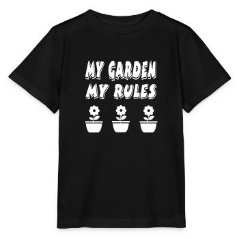 Jardin - T-shirt bio MINI CREATOR Stanley/Stella Enfant - noir - Devant - Mikhail (115cm)