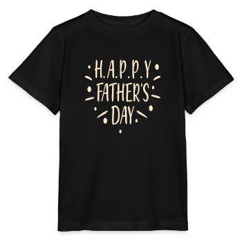 Happy Father ́s Day - Stanley/Stella MINI CREATOR Kids’ T-Shirt - black - Front - Mikhail (115cm)