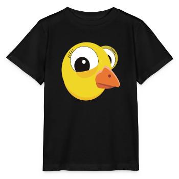 Mignon tête de poussin Pâques lapin de Pâques Carnaval drôle - T-shirt bio MINI CREATOR Stanley/Stella Enfant - noir - Devant - Mikhail (115cm)